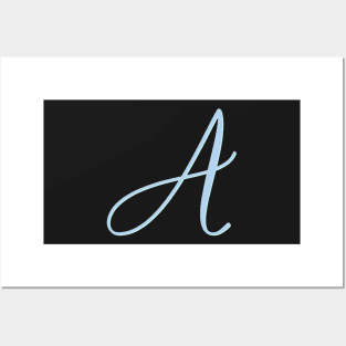 Copy of Letter A Blue Initial Posters and Art